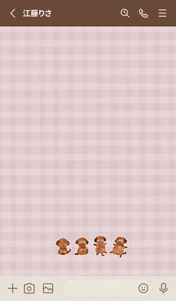 [LINE着せ替え] かわいい大好きトイプードル♪8の画像2