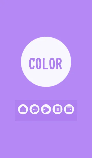 [LINE着せ替え] purple color A11の画像1
