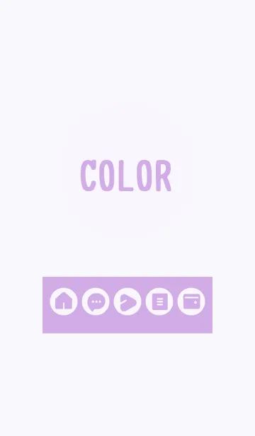 [LINE着せ替え] purple color A12の画像1
