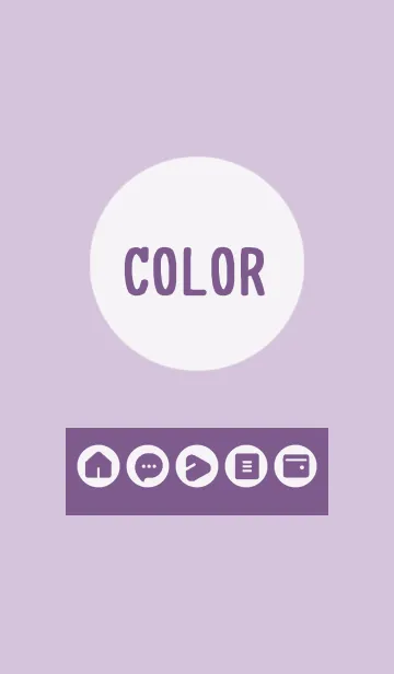 [LINE着せ替え] purple color A15の画像1