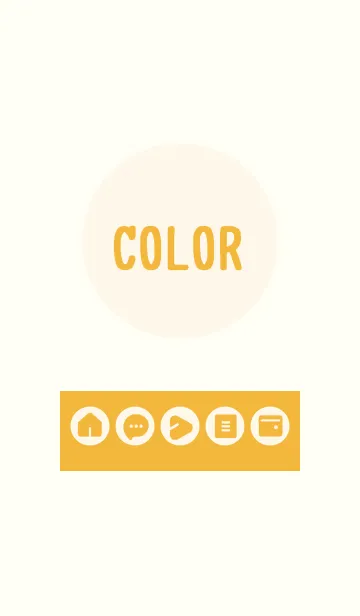 [LINE着せ替え] yellow color A13の画像1