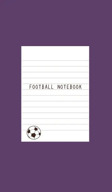 [LINE着せ替え] FOOTBALL NOTEBOOK/ディープパープルの画像1