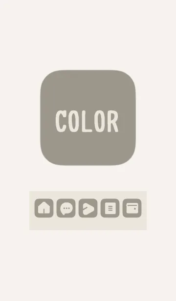 [LINE着せ替え] beige color B11の画像1