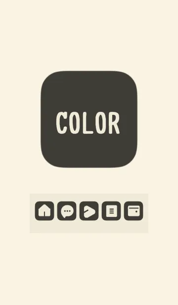 [LINE着せ替え] beige color B13の画像1