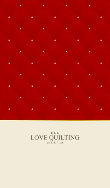 [LINE着せ替え] LOVE QUILTING RED 20の画像1