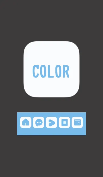 [LINE着せ替え] blue color B15の画像1