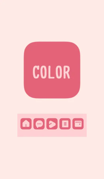 [LINE着せ替え] pink color B12の画像1