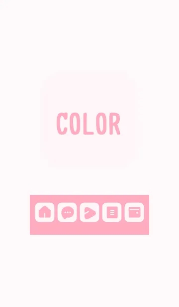 [LINE着せ替え] pink color B14の画像1