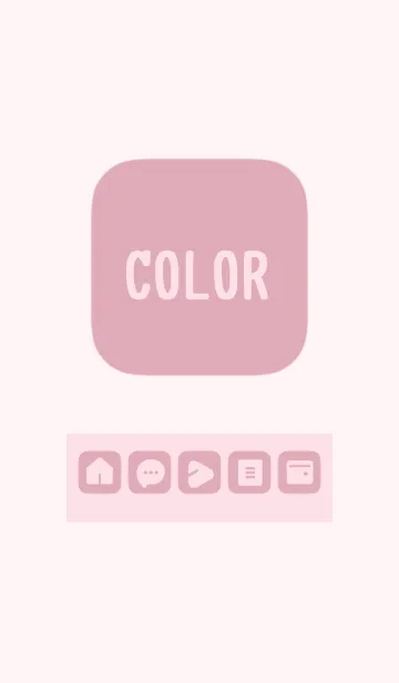 [LINE着せ替え] pink color B15の画像1