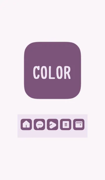 [LINE着せ替え] purple color B13の画像1