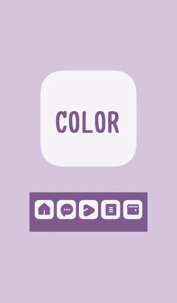 [LINE着せ替え] purple color B15の画像1