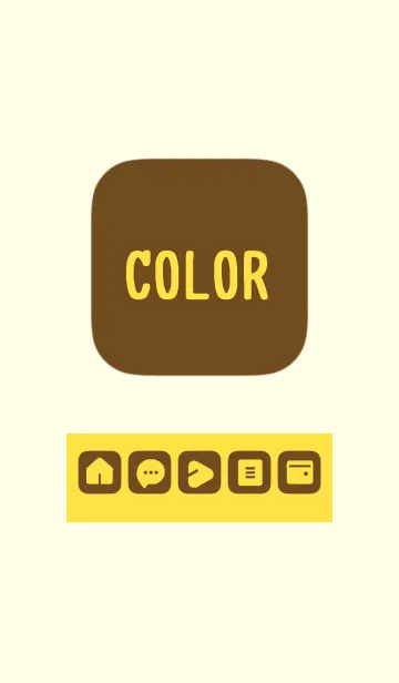 [LINE着せ替え] yellow color B12の画像1