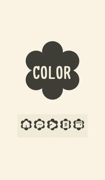 [LINE着せ替え] beige color C13の画像1