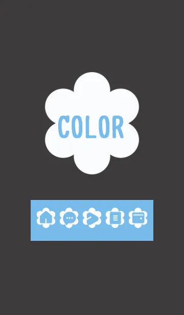 [LINE着せ替え] blue color C15の画像1