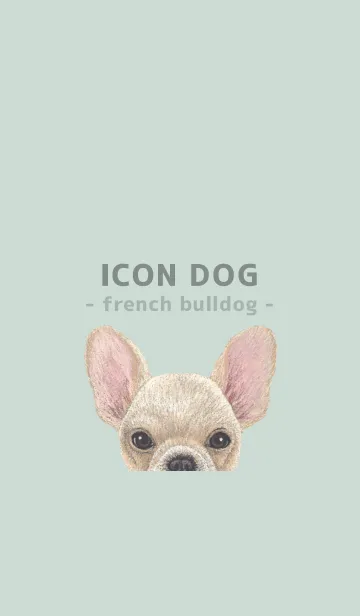 [LINE着せ替え] ICON DOG - フレンチブルドッグ - GR/03の画像1