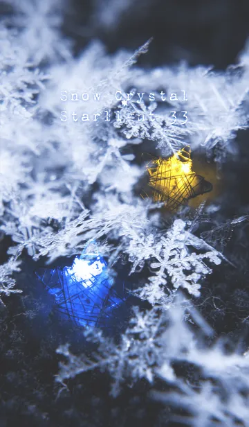 [LINE着せ替え] 雪の結晶と星の光 33の画像1
