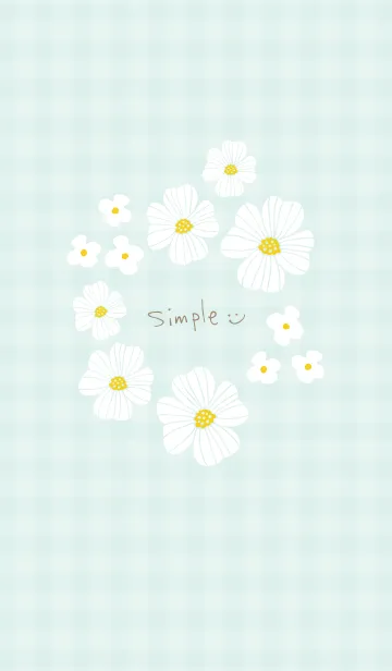 [LINE着せ替え] お花のホワイトリース23の画像1