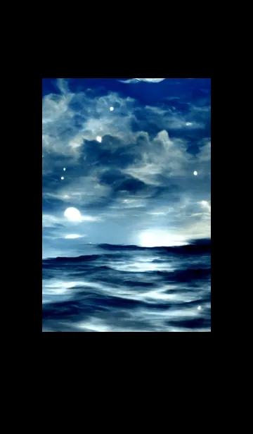 [LINE着せ替え] 夜の月 月の海 #DkW_18。の画像1