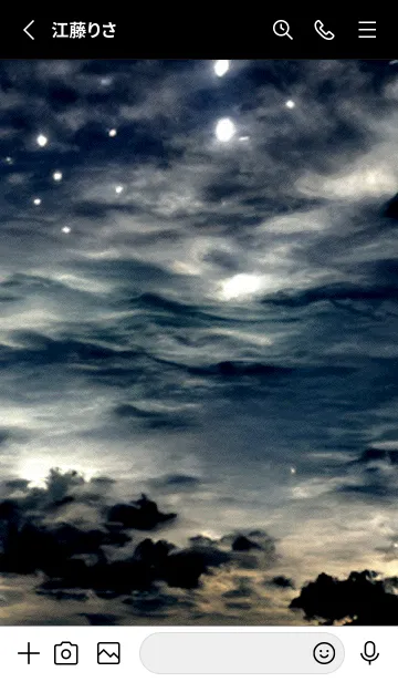 [LINE着せ替え] 夜の月 月の海 #DkW_5。の画像2