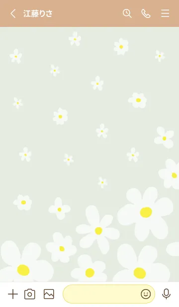 [LINE着せ替え] 白い花 可憐11の画像2