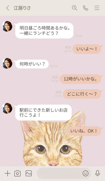 [LINE着せ替え] ICON CAT - ミックス - PASTEL PK/13の画像3