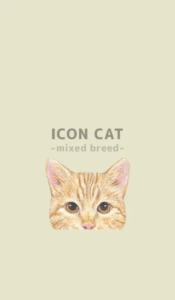 [LINE着せ替え] ICON CAT - ミックス - PASTEL YE/13の画像1
