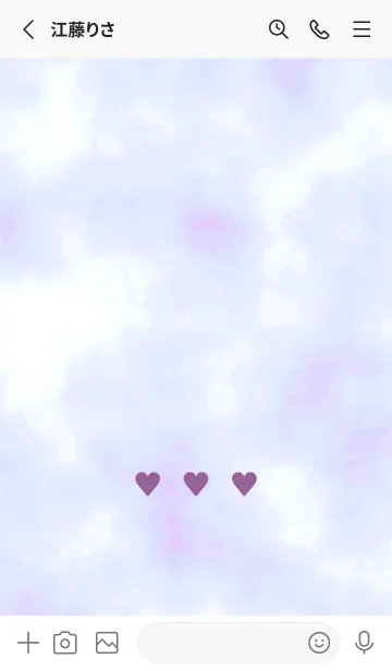 [LINE着せ替え] ♥♥♥42の画像2