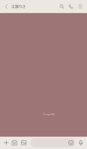 [LINE着せ替え] 可愛いくすみピンク。シンプル。の画像2