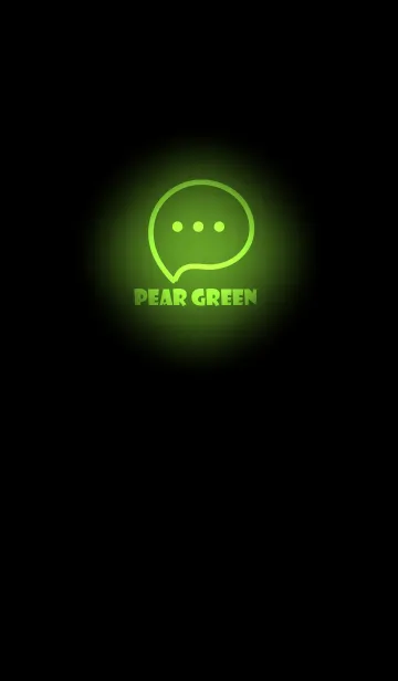 [LINE着せ替え] Pear Green Neon Theme V3 (JP)の画像1