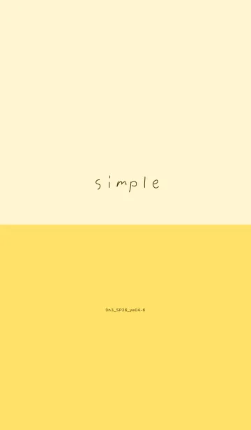 [LINE着せ替え] 0n3_26_イエロー4-6の画像1