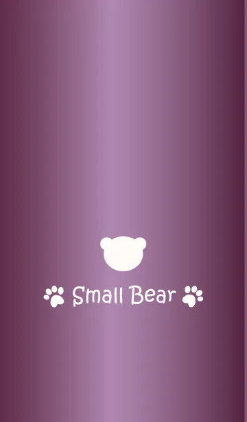 [LINE着せ替え] Small Bear *GLOSSYPURPLE 3*の画像1