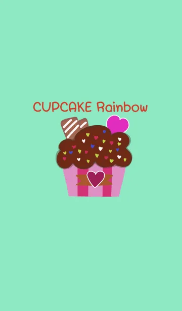 [LINE着せ替え] Cupcake  Rainbowの画像1