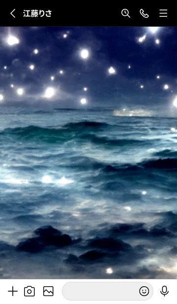[LINE着せ替え] 夜の月 月の海 #DkW_28。の画像2
