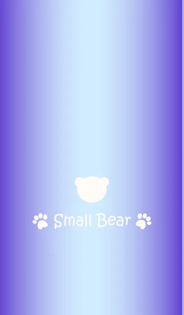 [LINE着せ替え] Small Bear *GLOSSYPURPLE 4*の画像1