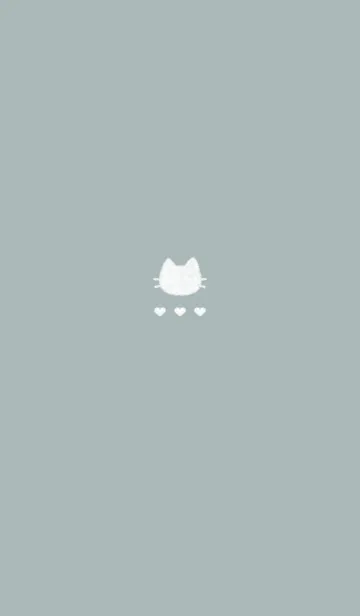[LINE着せ替え] ねこハート/2(くすみ1-05)の画像1