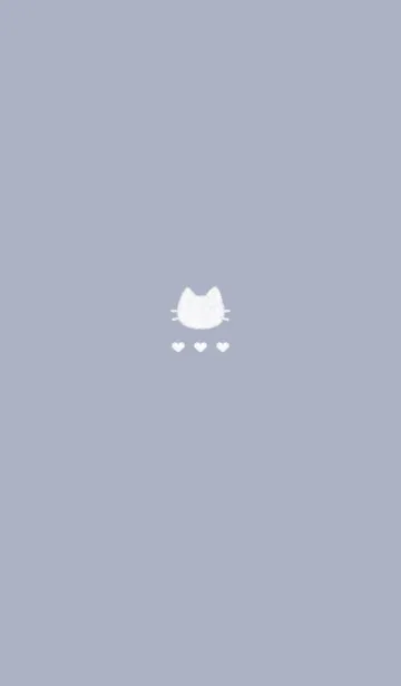 [LINE着せ替え] ねこハート/2(くすみ1-06)の画像1