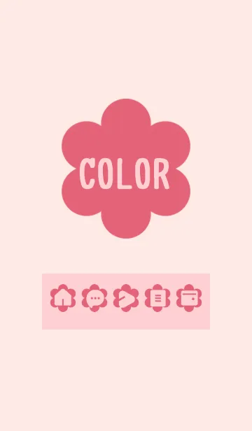 [LINE着せ替え] pink color C12の画像1