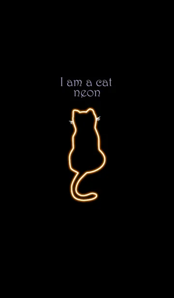 [LINE着せ替え] I am a cat neon 75の画像1