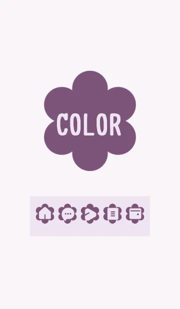 [LINE着せ替え] purple color C13の画像1