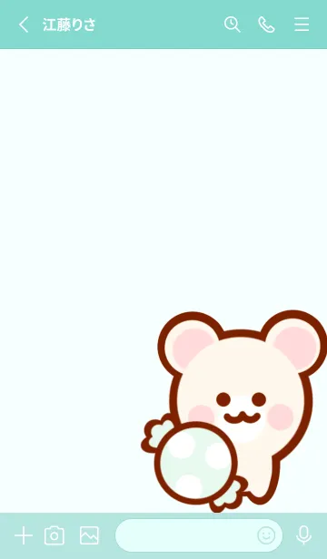 [LINE着せ替え] Cute bear Cute sweets 6の画像2