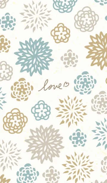 [LINE着せ替え] 和風カラー花26の画像1