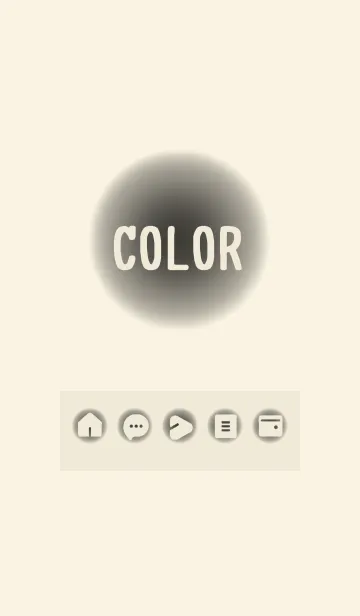 [LINE着せ替え] beige color D13の画像1