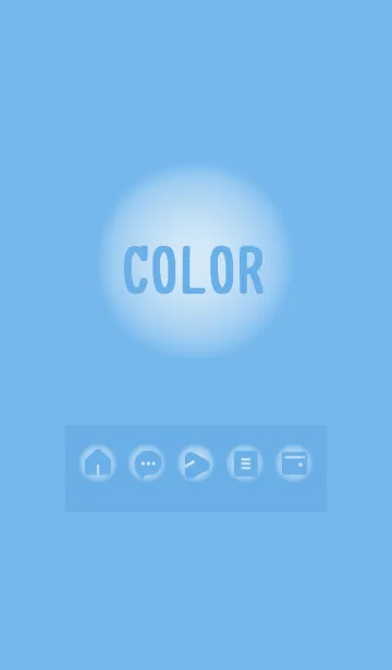 [LINE着せ替え] blue color D11の画像1