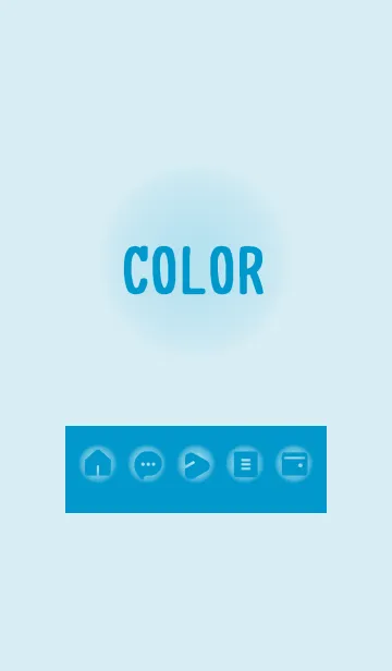 [LINE着せ替え] blue color D12の画像1