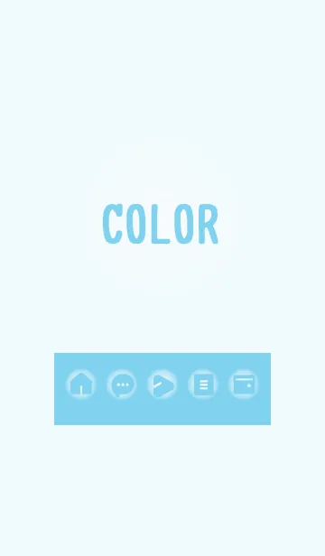 [LINE着せ替え] blue color D13の画像1