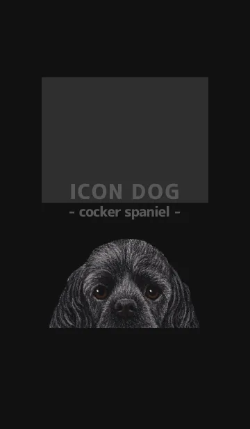 [LINE着せ替え] ICON DOG - コッカー - BLACK/05の画像1