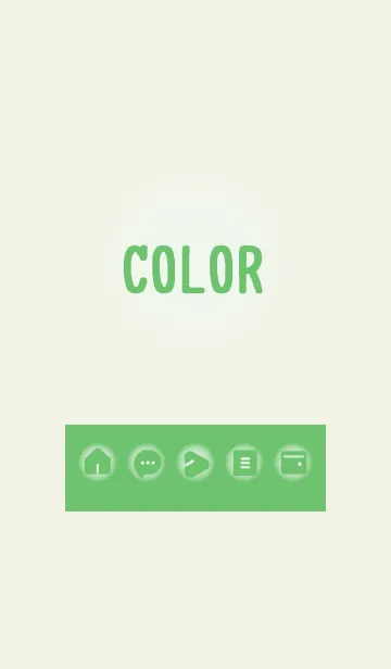 [LINE着せ替え] green color D21の画像1