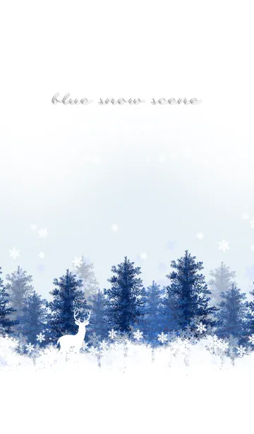 [LINE着せ替え] 蒼の雪景色の画像1