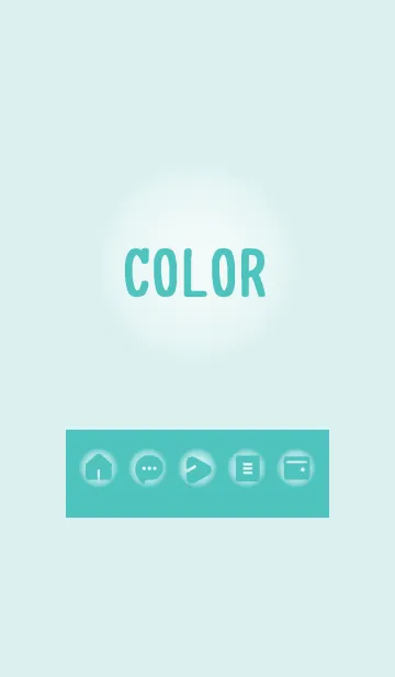 [LINE着せ替え] green color D30の画像1