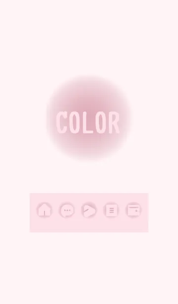 [LINE着せ替え] pink color D15の画像1